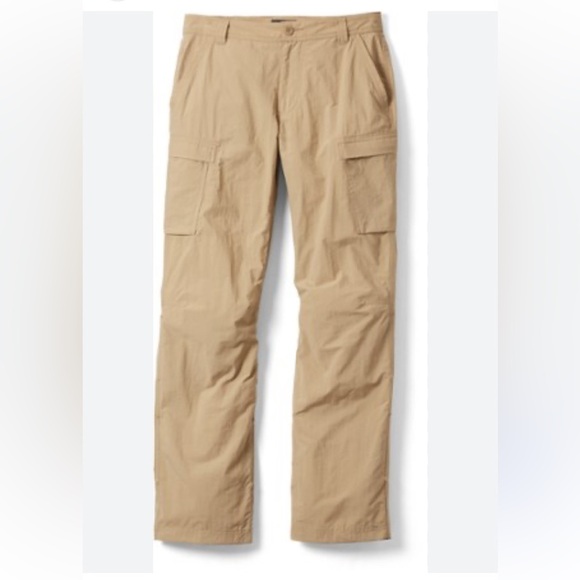 REI Sahara Roll-Up Cargo Woodland Tawny Pants Men's‎ UPF50+ Lightweight, W40 L32 - Picture 1 of 15